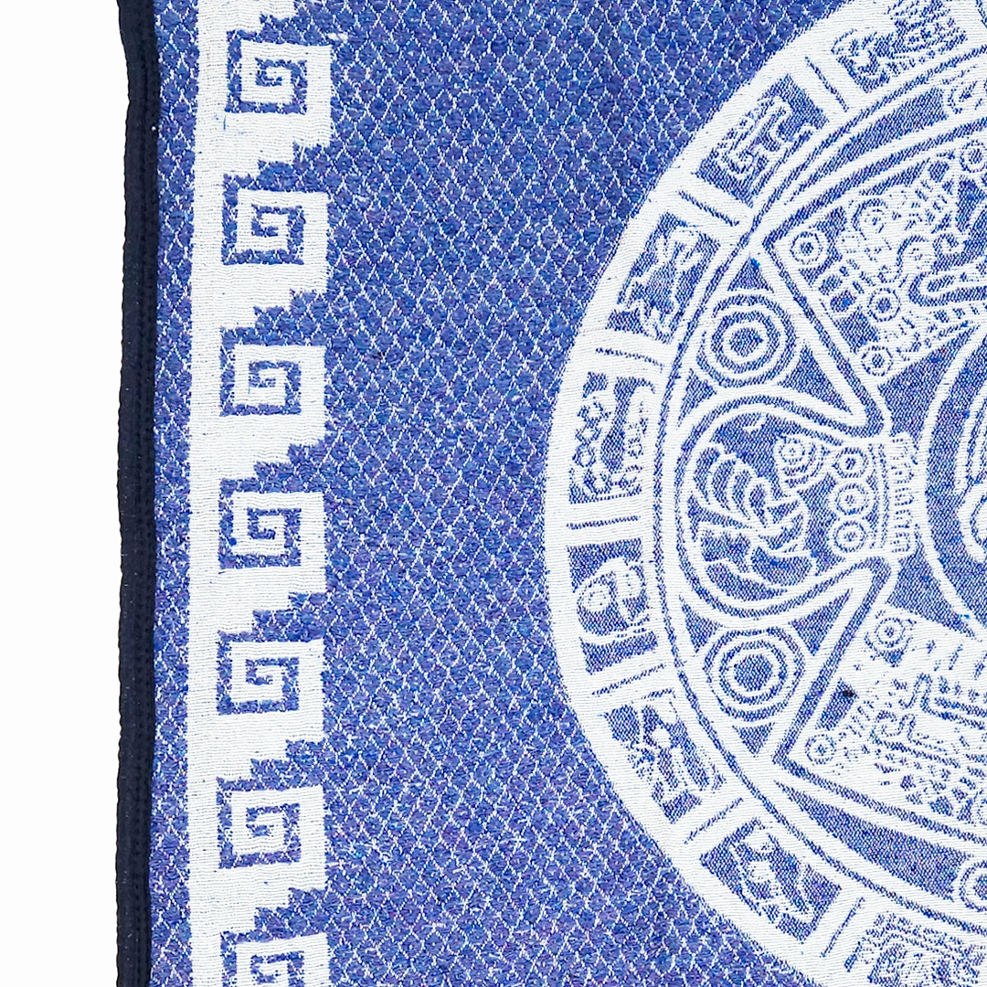 Jorongo Gaban Artesanal Mexicano Calendario Azul