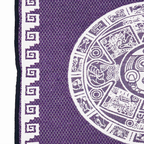Jorongo Gaban Artesanal Mexicano Calendario Morado