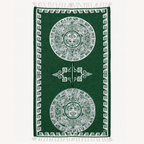 Jorongo Gaban Artesanal Mexicano Calendario Verde Oscuro
