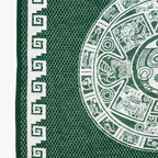 Jorongo Gaban Artesanal Mexicano Calendario Verde Oscuro