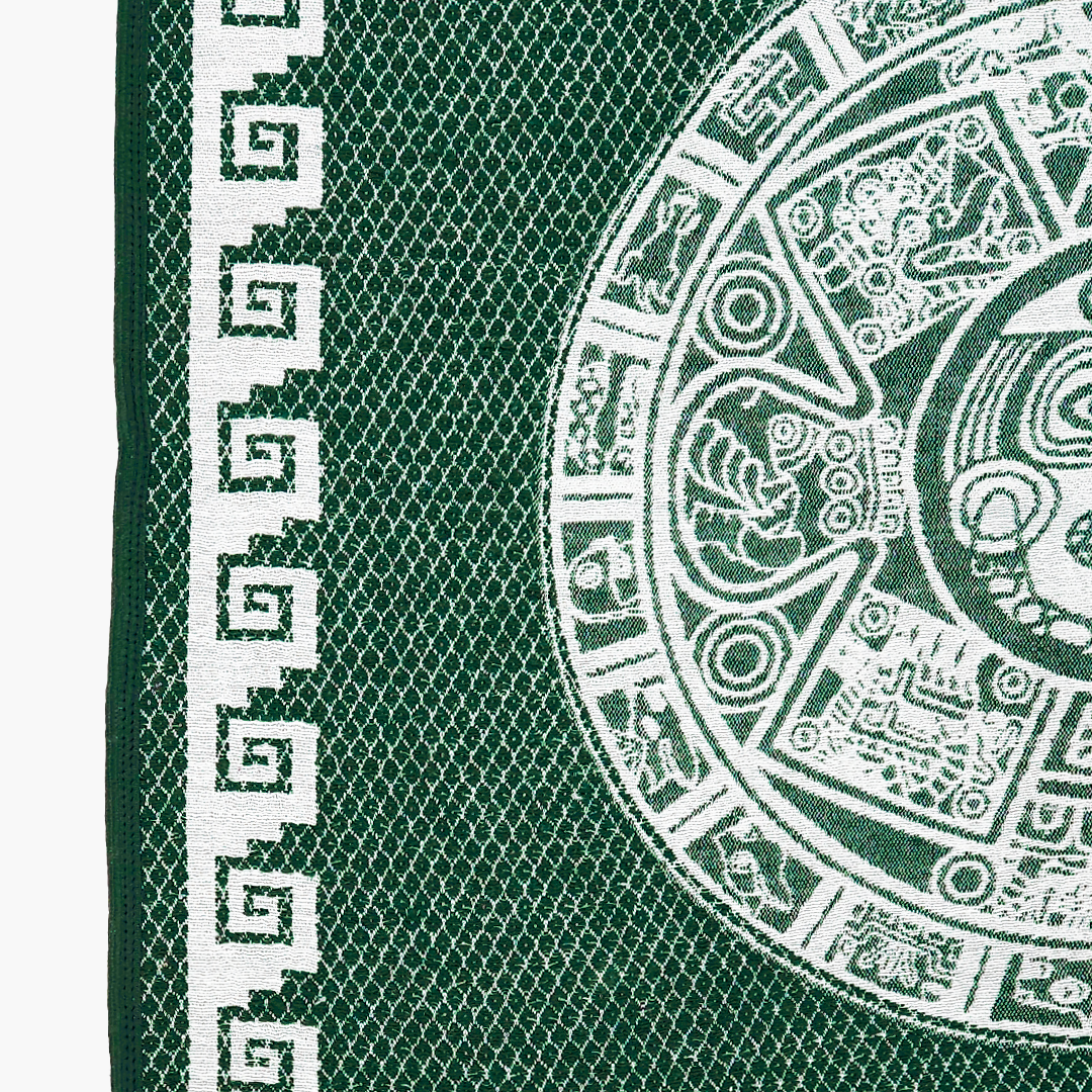 Jorongo Gaban Artesanal Mexicano Calendario Verde Oscuro