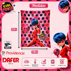 Cobertor Ligero Super Suave Matrimonial Diseños Providencia® Lady bug Girl Power