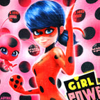 Cobertor Ligero Super Suave Matrimonial Diseños Providencia® Lady bug Girl Power