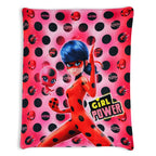 Cobertor Ligero Super Suave Matrimonial Diseños Providencia® Lady bug Girl Power