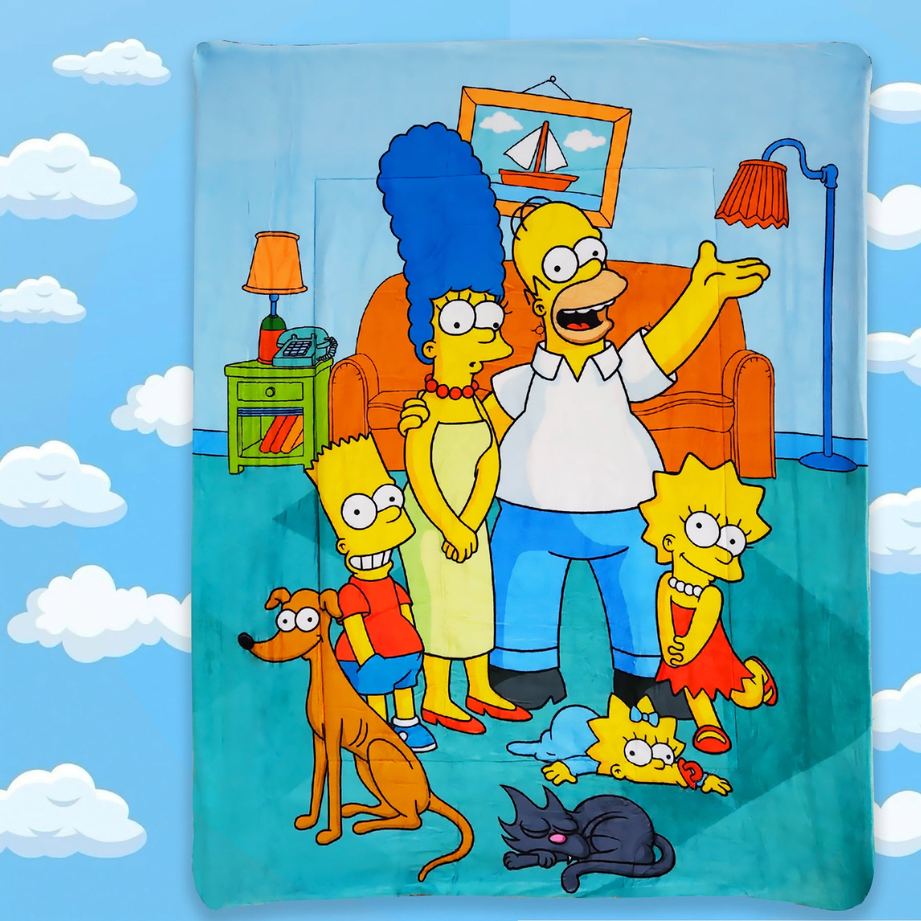 Cobertor Borrega Matrimonial 1.80x2.2m Infantil Providencia® Los Simpson