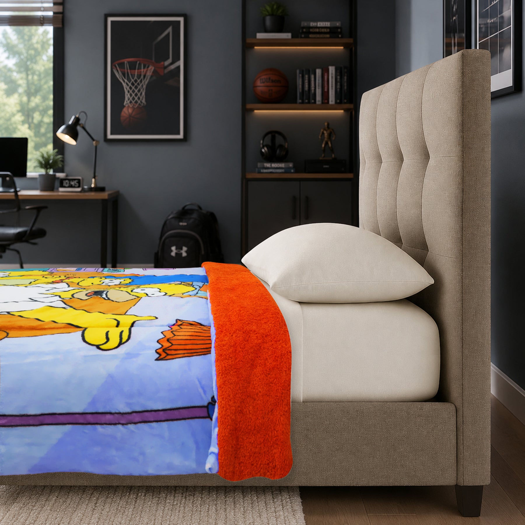Cobertor Borrega Matrimonial 1.80x2.2m Infantil Providencia® Los Simpson