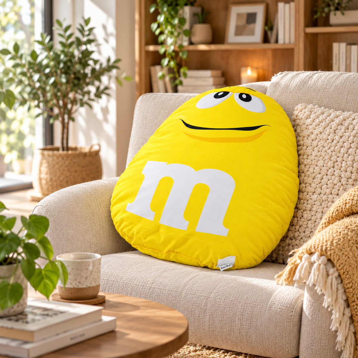Almohada Ultra Suave Varios Diseños Decoración Modfull Prin®  Amarillo  Lunetas