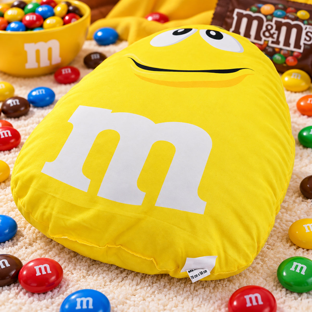 Almohada Ultra Suave Varios Diseños Decoración Modfull Prin®  Amarillo  Lunetas