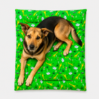 Tapete Estampado Y Acolchado Transportadora Para Mascota Safari Verde
